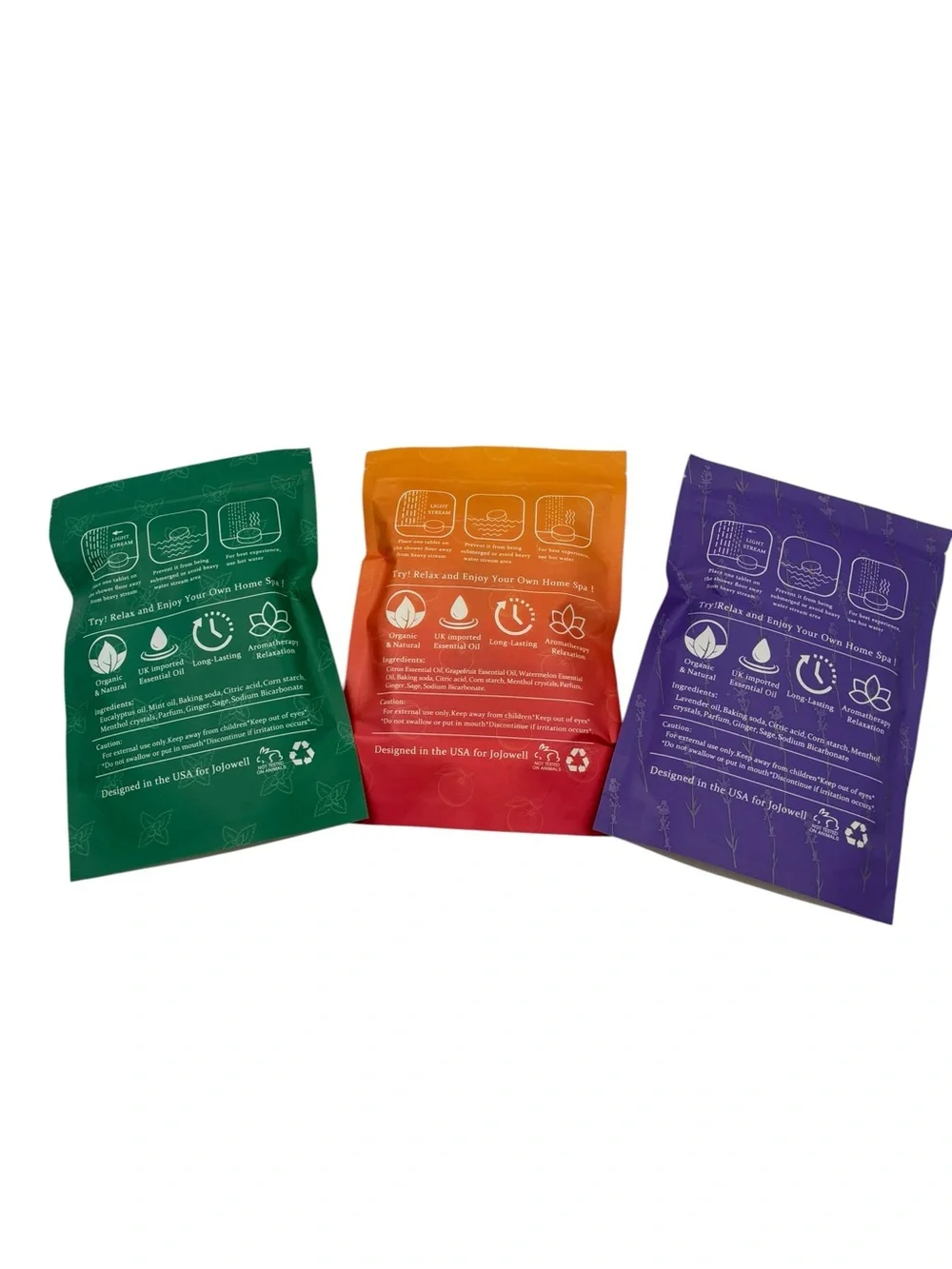JoJowell Aromatherapy Shower Steamers 18 Pack Home Spa Stress Relief Relaxation